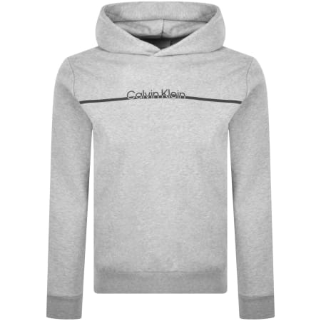 Calvin Klein Jeans Logo Hoodie White | Mainline Menswear